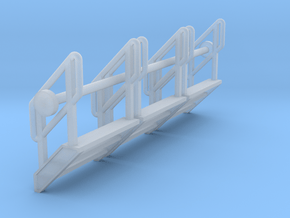 HO 3x Stairs #3 in Clear Ultra Fine Detail Plastic