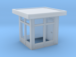 N Scale Guard House 1 in Clear Ultra Fine Detail Plastic