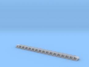 N Scale Trough Conveyor 100mm in Clear Ultra Fine Detail Plastic