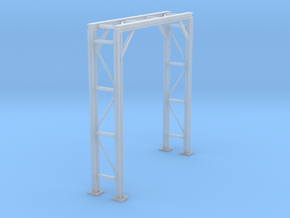 N Scale Pipe Bridge Single Track in Clear Ultra Fine Detail Plastic