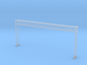 HO Scale Sign Gantry 171mm in Clear Ultra Fine Detail Plastic