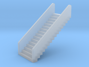 N Scale Stairs H20 in Clear Ultra Fine Detail Plastic