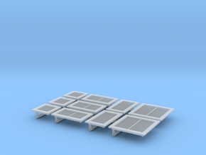 N Scale Vents 10pc in Clear Ultra Fine Detail Plastic