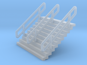 N Scale Stairs H12.5mm in Clear Ultra Fine Detail Plastic