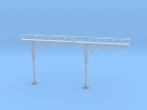N Scale 2x ATSF Style Cantilever in Clear Ultra Fine Detail Plastic