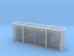N Scale Fence 12x65mm in Clear Ultra Fine Detail Plastic