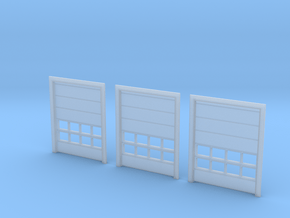 N Scale 3x Overhead Door #2 in Clear Ultra Fine Detail Plastic