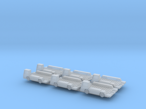 1:400 GSE 6x Container Pallet Transporter in Clear Ultra Fine Detail Plastic