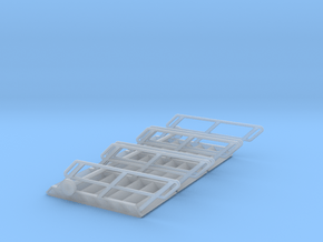 1:72 3x Stairs 7 in Clear Ultra Fine Detail Plastic