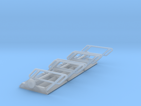 1:72 3x Stairs 4 in Clear Ultra Fine Detail Plastic