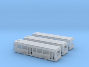 1:400 3x Bus in Clear Ultra Fine Detail Plastic