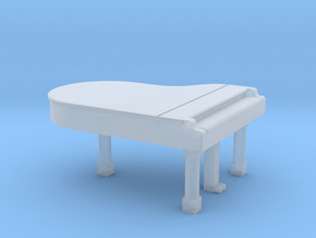 N Scale Grand Piano (Closed) in Clear Ultra Fine Detail Plastic