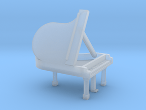N Scale Grand Piano (Open) in Clear Ultra Fine Detail Plastic