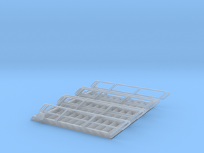 1:72 3x Stairs 12 in Clear Ultra Fine Detail Plastic