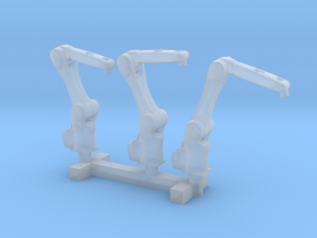 N Scale 3x Robotic Arm in Clear Ultra Fine Detail Plastic