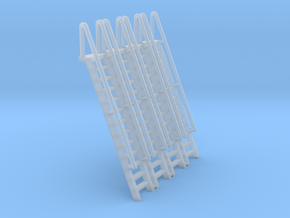 N Scale Ladder 13 (4pc) in Clear Ultra Fine Detail Plastic