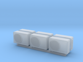 1:100 Aircon units (6pc) in Clear Ultra Fine Detail Plastic