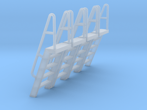 HO Scale Ladder 5 in Clear Ultra Fine Detail Plastic