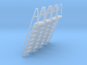 HO Scale Ladder 8 in Clear Ultra Fine Detail Plastic