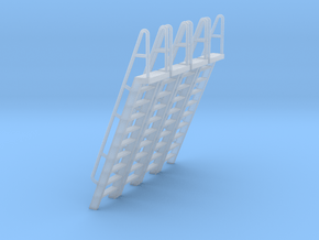 HO Scale Ladder 10 in Clear Ultra Fine Detail Plastic