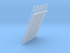 HO Scale Ladder 14 in Clear Ultra Fine Detail Plastic
