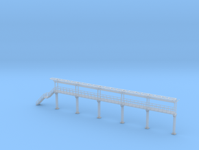 N Scale Tank Car loading Platform 5+stairs in Clear Ultra Fine Detail Plastic