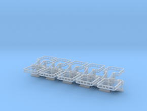 N Scale Tank Car Loading Bridge 10x Medium in Clear Ultra Fine Detail Plastic