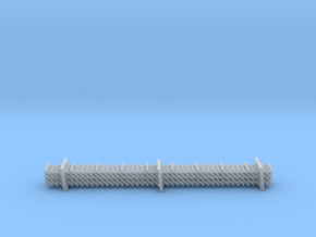 N Gauge Wooden Railway Station Fence 6x90mm in Clear Ultra Fine Detail Plastic