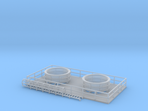 N Scale Large Chiller Part 2 (Roof) in Clear Ultra Fine Detail Plastic