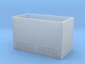 N Scale Large Chiller Part 1 (Walls) in Clear Ultra Fine Detail Plastic