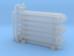 N Scale Double Pipe Heat Exchanger in Clear Ultra Fine Detail Plastic