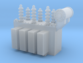N Small Power Transformer in Clear Ultra Fine Detail Plastic