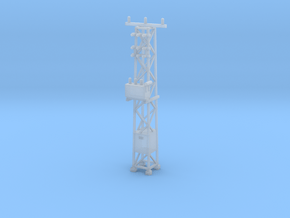 N Scale Distribution Transformer Pylon #1 in Clear Ultra Fine Detail Plastic