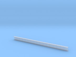 N Platform Wall 159mm in Clear Ultra Fine Detail Plastic