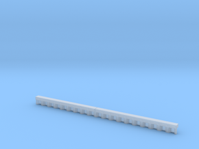 N Scale Sheet Piling Quay Wall H8 L142.5 in Clear Ultra Fine Detail Plastic