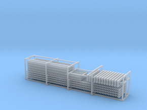 HO Scale Fence + Gates in Clear Ultra Fine Detail Plastic
