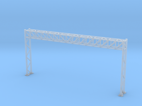 N Scale Sign Gantry 90mm in Clear Ultra Fine Detail Plastic