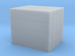 N Container Stack 4x4 in Clear Ultra Fine Detail Plastic