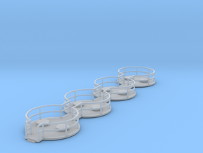 N Chemplant Walkway 4 Tanks in Clear Ultra Fine Detail Plastic