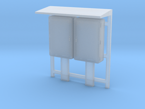 O Scale Industrial Relay Cabinets in Clear Ultra Fine Detail Plastic