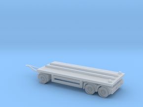 N 20ft Container Trailer 1 in Clear Ultra Fine Detail Plastic