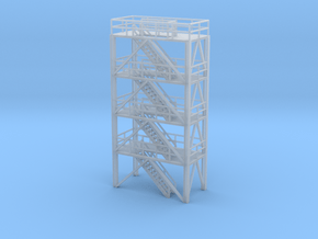N Scale Refinery Stairs H72 in Clear Ultra Fine Detail Plastic