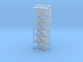 N Scale Refinery Stairs H109 in Clear Ultra Fine Detail Plastic