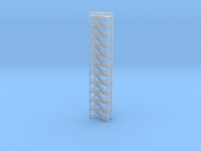 N Scale Refinery Stairs H200 in Clear Ultra Fine Detail Plastic