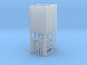 N Scale Station Platform Elevator w cage H47 in Clear Ultra Fine Detail Plastic