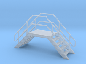 1:64 crossover stairs in Clear Ultra Fine Detail Plastic