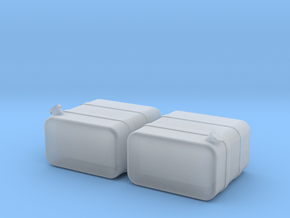 1/87th HO Scale 24" square fuel tanks in Clear Ultra Fine Detail Plastic