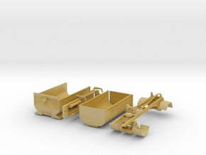 1/64th S Scale Transfer Dump Truck and trailer in Tan Fine Detail Plastic