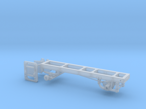 1/87th Single axle frame, suitable for KW CBE in Clear Ultra Fine Detail Plastic