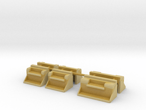 1/87th Kenworth type Vintage step battery boxes in Tan Fine Detail Plastic